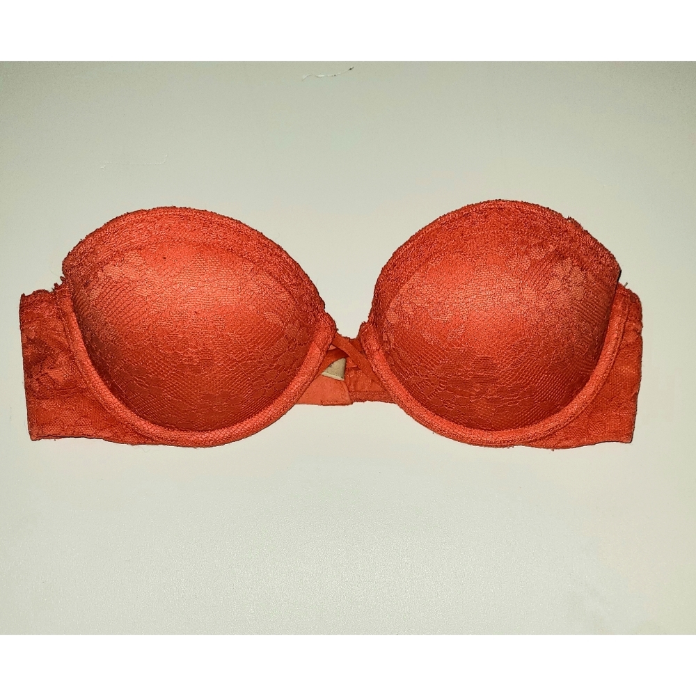 SALE! Aerie Coral Lace Strapless Bra